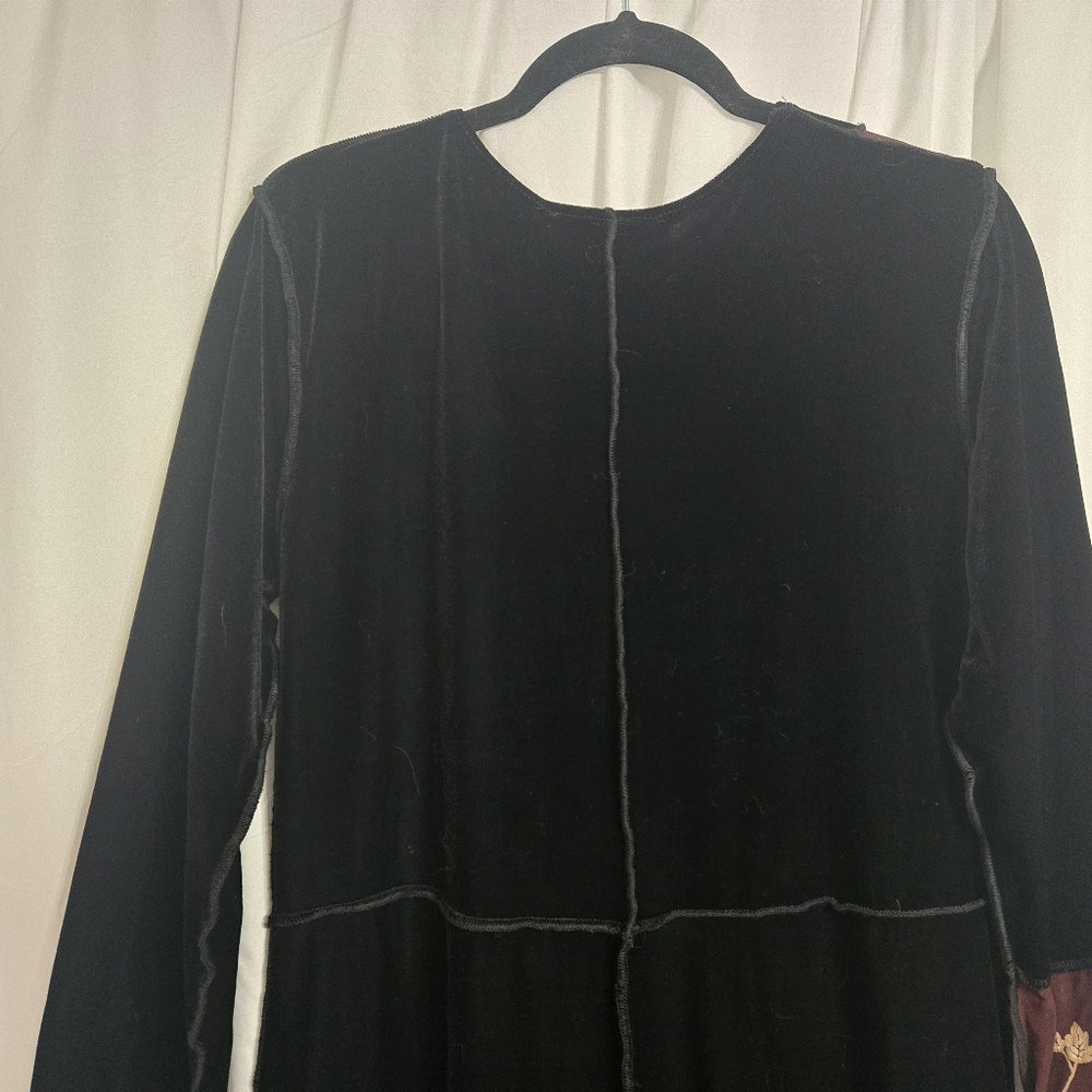 Something Old Something New Patchwork Black Velve… - image 4